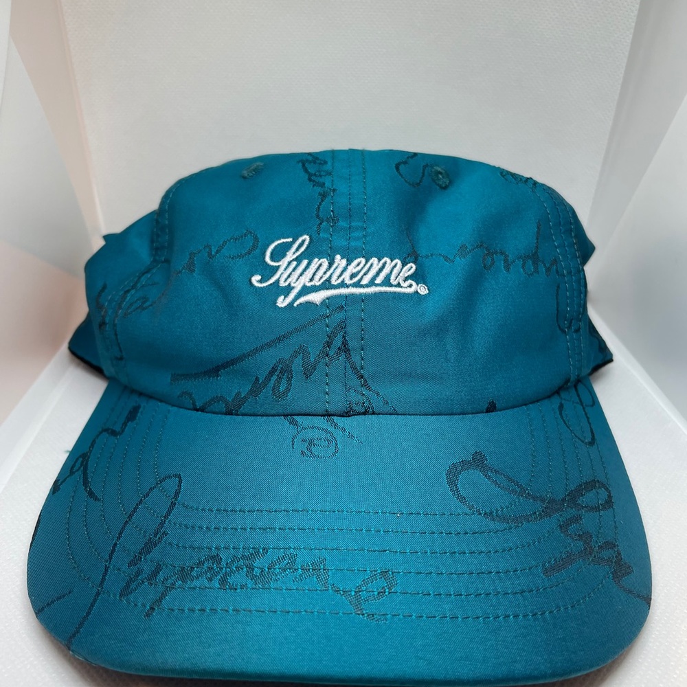 6 panel supreme hat Dark Teal